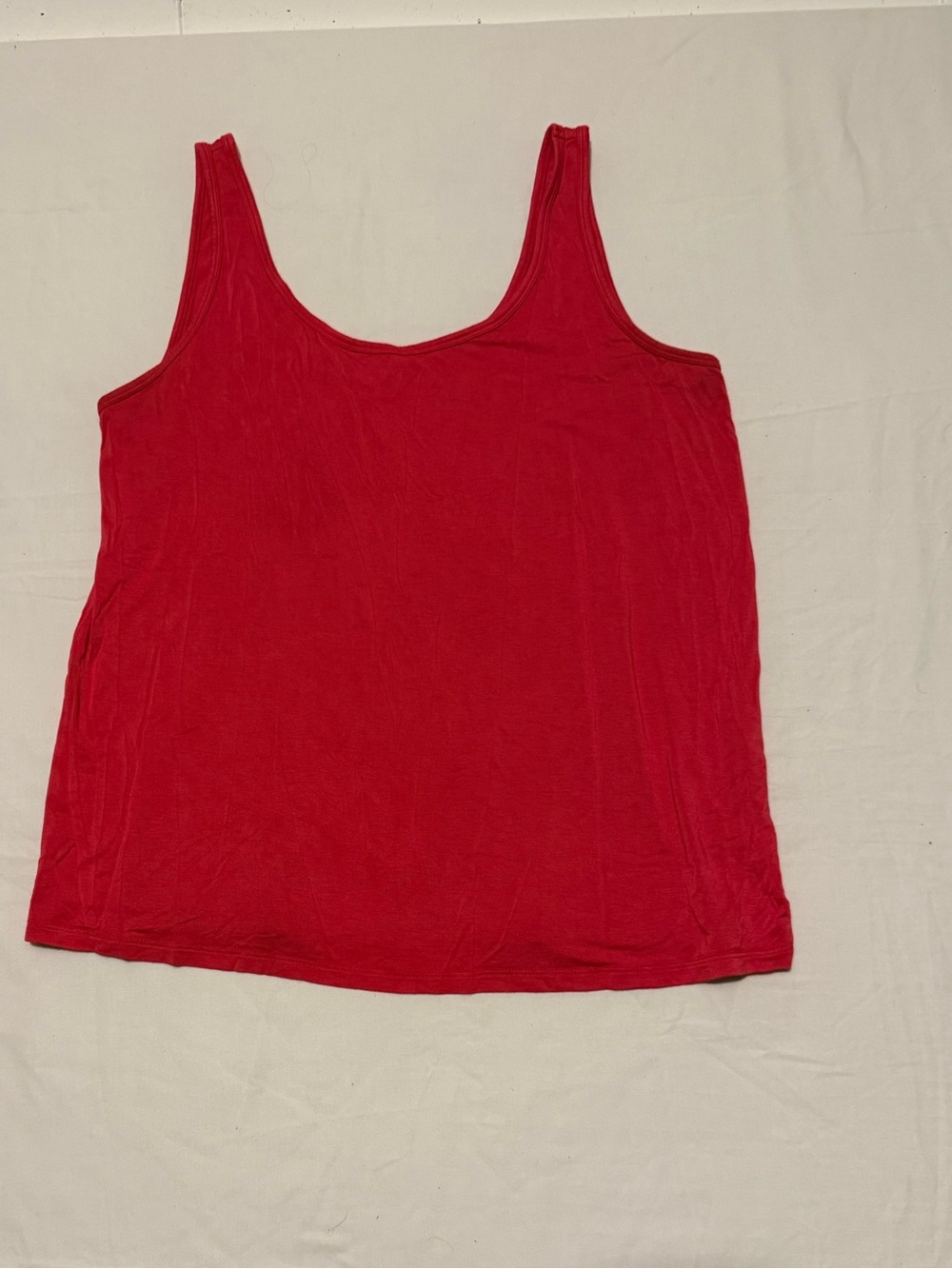 Lane Bryant Red Scoop Neck Tank Top